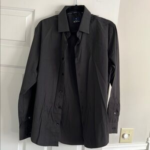 Ben Sherman Black Dress Shirt Classic Formal Style